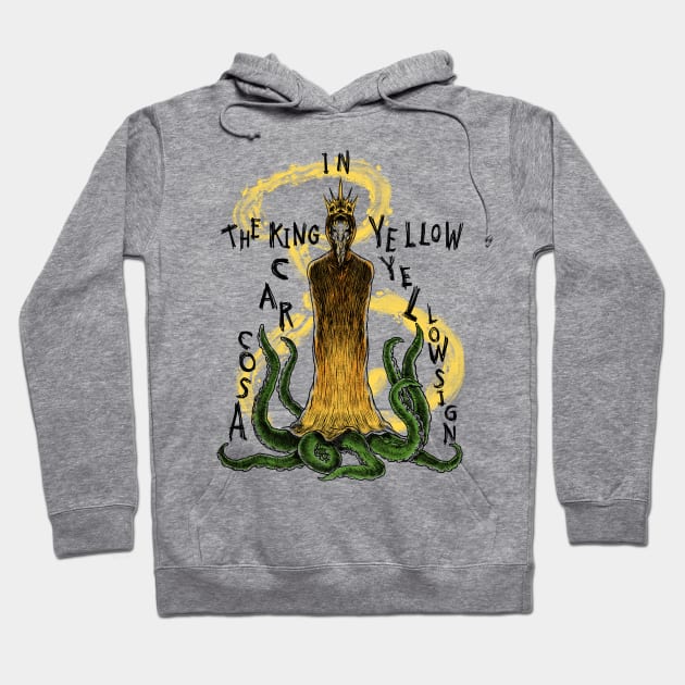 The Enigmatic Rule of Hastur: The King in Yellow Design Hoodie by Holymayo Tee